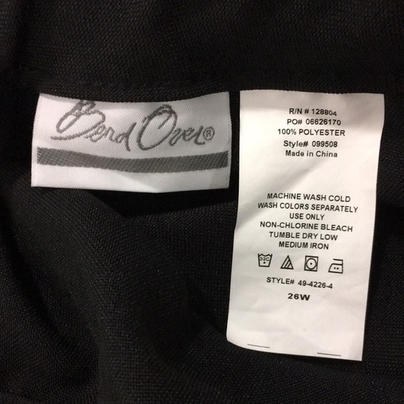 BEND Over Black Dress Pants Size 26W NWT - Picture 5 of 5